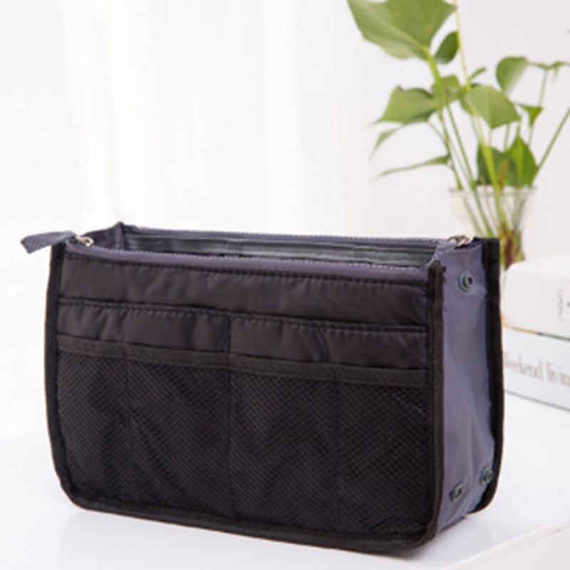 Bag Nylon Travel Insert Organizer Handbag Purse Large Liner Makeup Cosmetic Bag