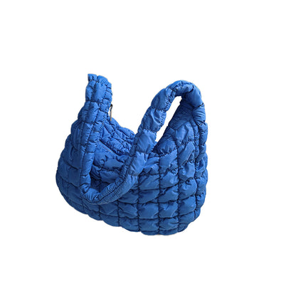 Large Puffer Tote Bag Padded Style Quilted Shoulder Bags Black or Sage Womens