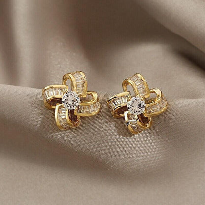 Aretes Argollas En Oro Pendientes Joyería Fina De Moda Regalos Para Mujer