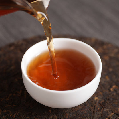 357g Puerh Tea Leaves Nannushan Old Aged Ripe Tea Yunnan Seven Seed Cake Tea