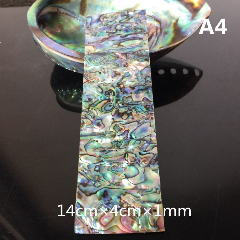 Abalone Shell Sheet DIY Musical Instrument Furniture Inlay Home Decor 14x4cmx1mm