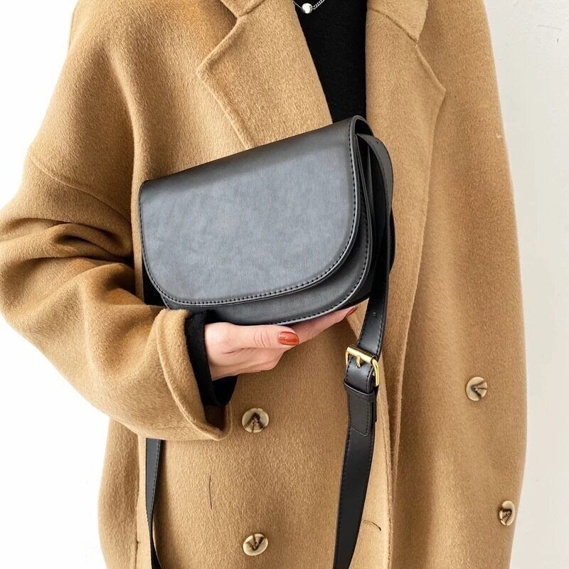 Bag PU Leather Crossbody Bags Women Winter Shoulder Chest Bag Ladies Handbags