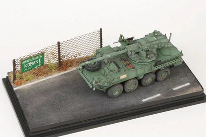 1/72 US M1128 Stryker Mobile Gun System with Baseplate Scene Finished Model