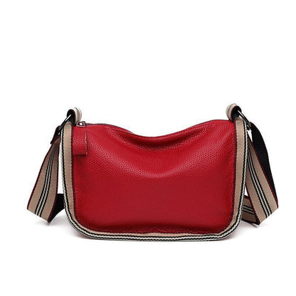 Genuine Leather Handbags Cowhide Shoulder Bags Fashion Crossbody Purse Polyester