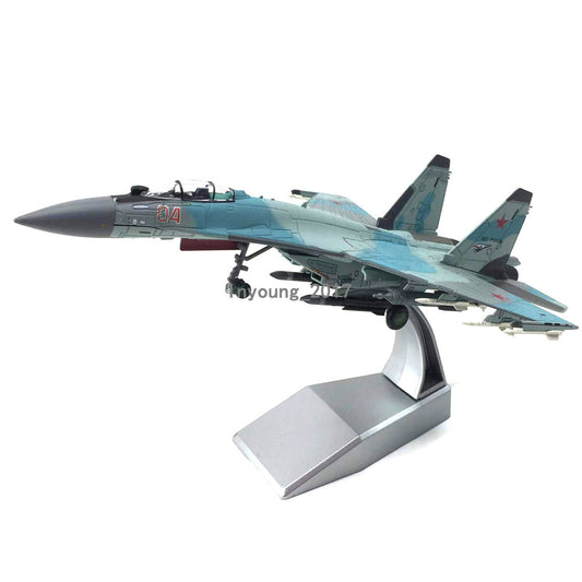 1/100 Russian SU-35 Super Flanker 2014 Fighter Diecast Military Airplane Model