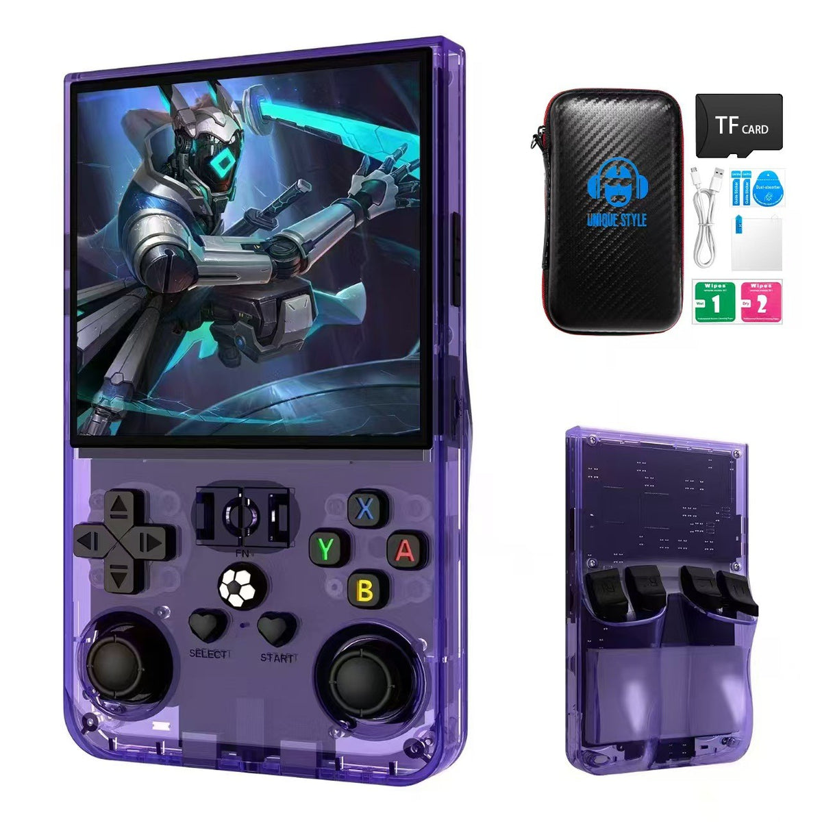 R36Max Retro Handheld Video Game Console 64-128GB 4Inch IPS Screen 22000 Games