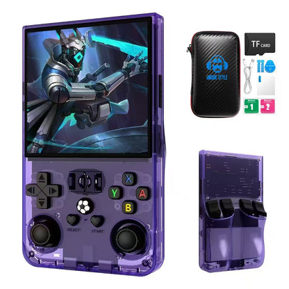 R36Max Retro Handheld Video Game Console 64-128GB 4Inch IPS Screen 22000 Games