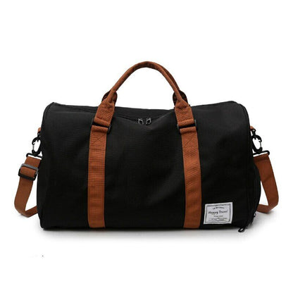 Water-Resistant Luggage Shoulder Bags Short Tour Weekend Sports Gym Duffel Bags