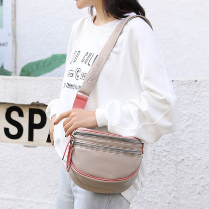 Shoulder Bag Nylon Wide Strap Crossbody Bag Waterproof Soft Small Purse Handbags