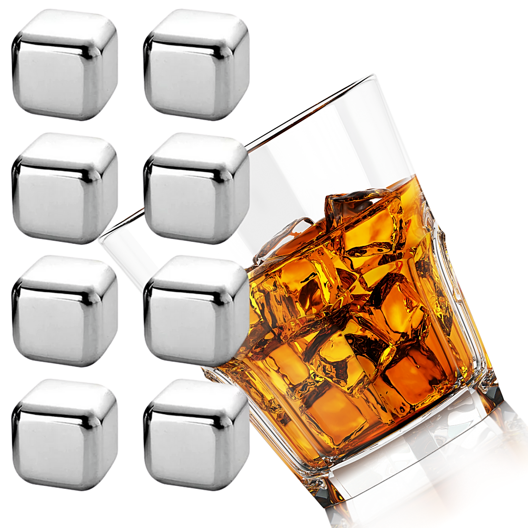 Cubo de hielo de acero inoxidable para whisky vino bebidas barra suministros lot