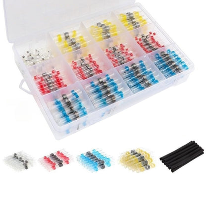 500PCS Waterproof Solder Sleeve Seal Heat Shrink Butt Wire Connectors Terminals