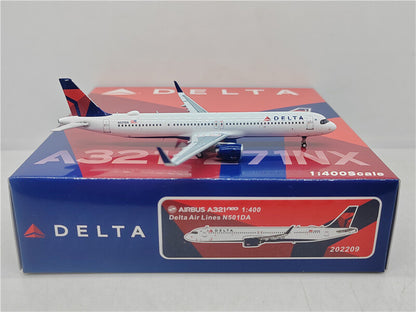 PandaModel DELTA AIR LINES For Airbus A321neo N501DA 1/400 Plane Pre-built Model