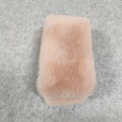 Women Scarves Solid Color Winter Warm Thicken Wraps Shawl 100x13cm Imitation Fur