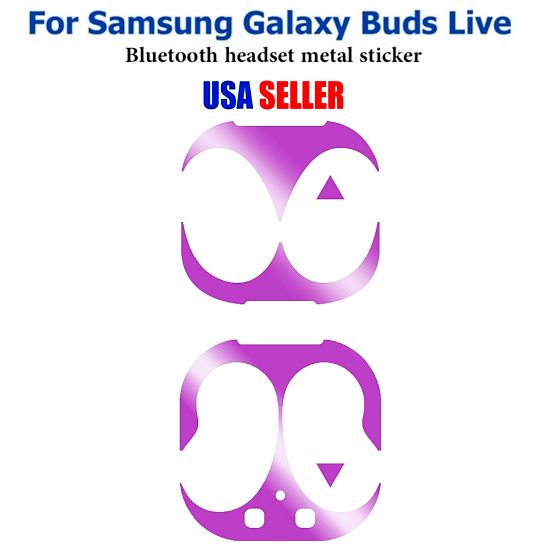 Metal Dust Guard Sticker Decal Skin Protector For Samsung Galaxy Buds live