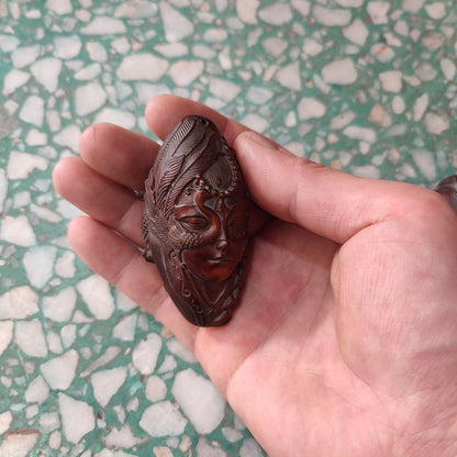 Boxwood Carving Wooden Gift Anniversary Decor Phoenix Dragon Sculpture Pendant