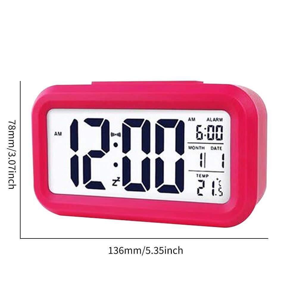 Alarm Clock LED Mini Student Electronic USB Rechargeable 100x50x30mm ABS Plastic