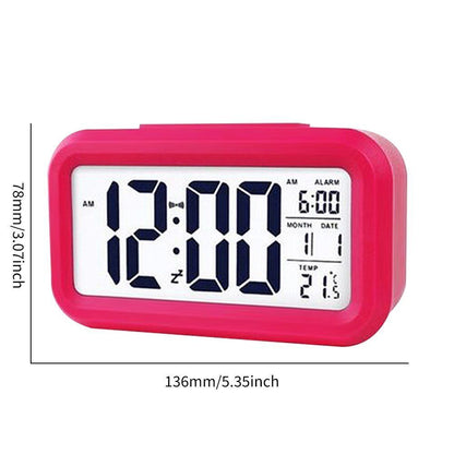 Alarm Clock LED Mini Student Electronic USB Rechargeable 100x50x30mm ABS Plastic