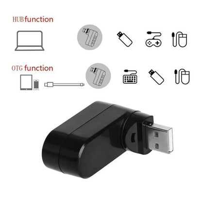 3 Port High Speed USB 3.0 Multi HUB Splitter Expansion Desktop PC Laptop Adapter