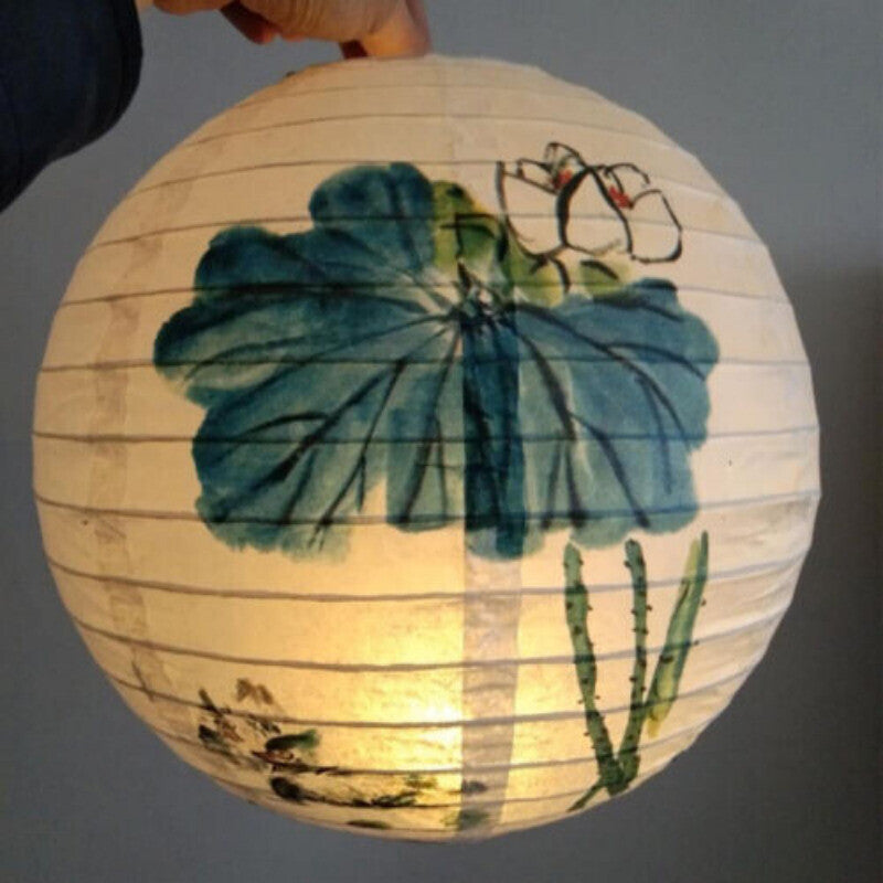 Unique Flower Paper Lanterns Chinese Japanese Festival Retro Balls Party