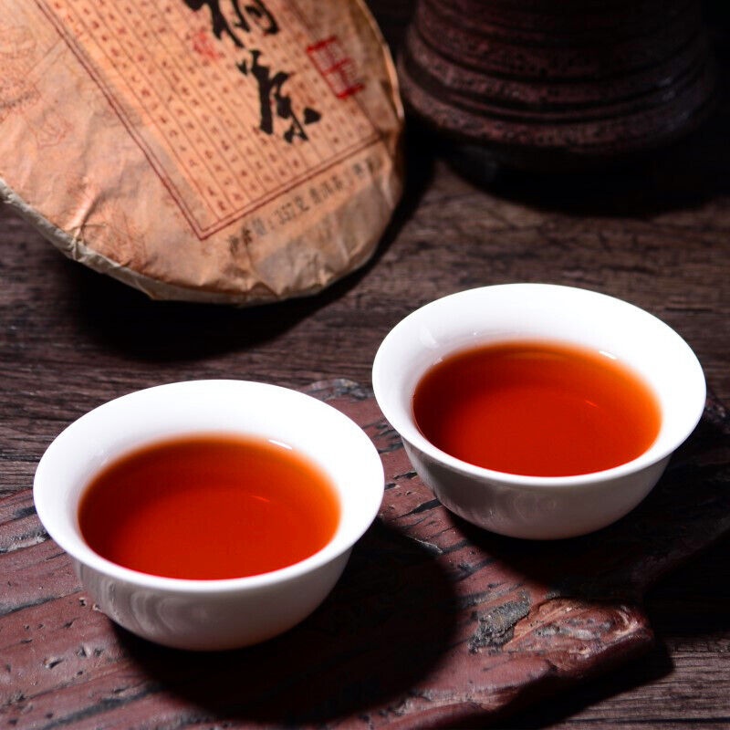 Top Organic Ripe Pu-erh Tea Handmade Yunnan Menghai Cooked Black Tea Cakes 357g
