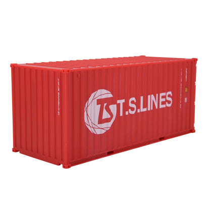 1:35 T.S.LINES 20GP Shipping Container Model Plastic Office Home Decorate Toy