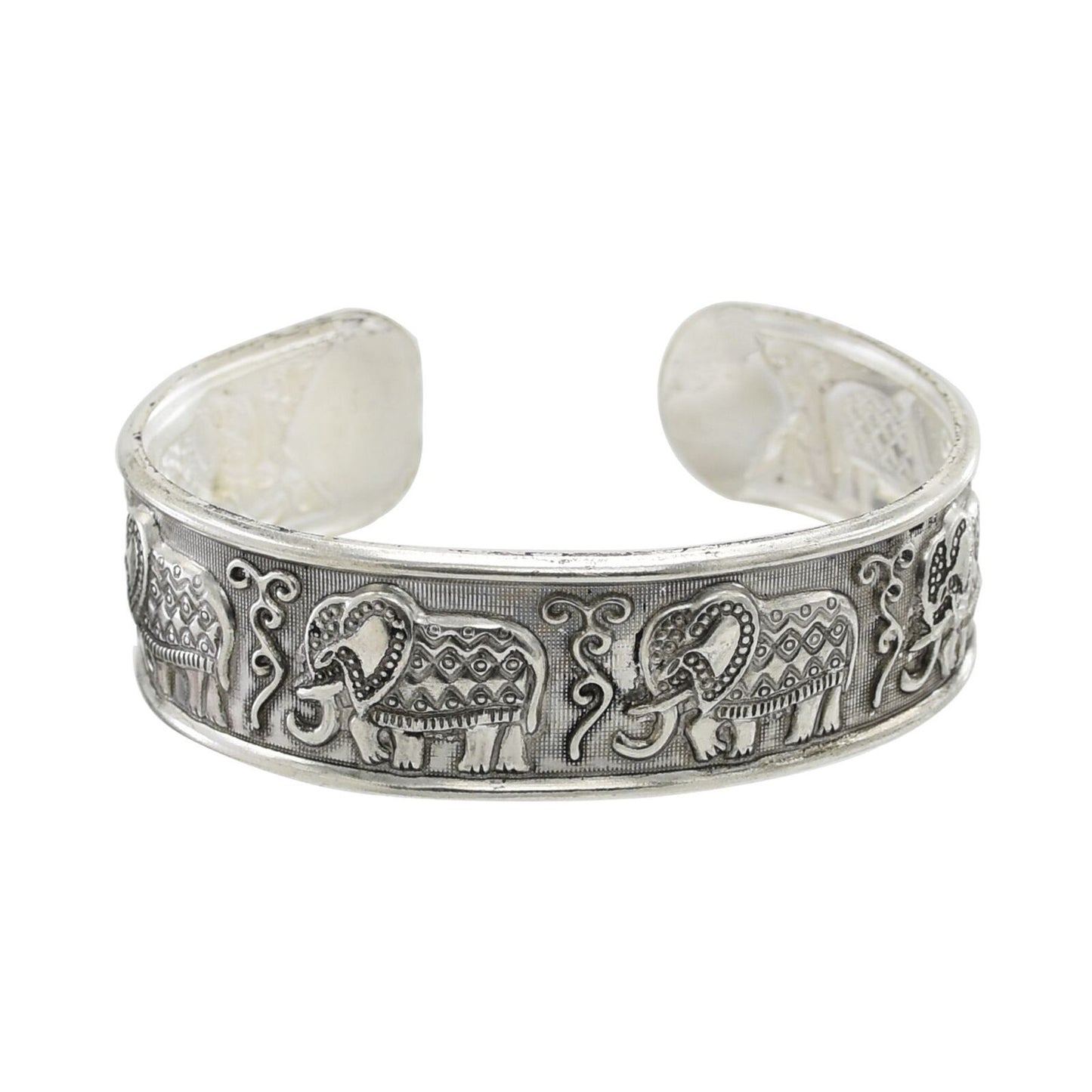Women Bracelets Zinc Alloy Vintage Tibetan Silver Carved Pattern Fashion Jewelry