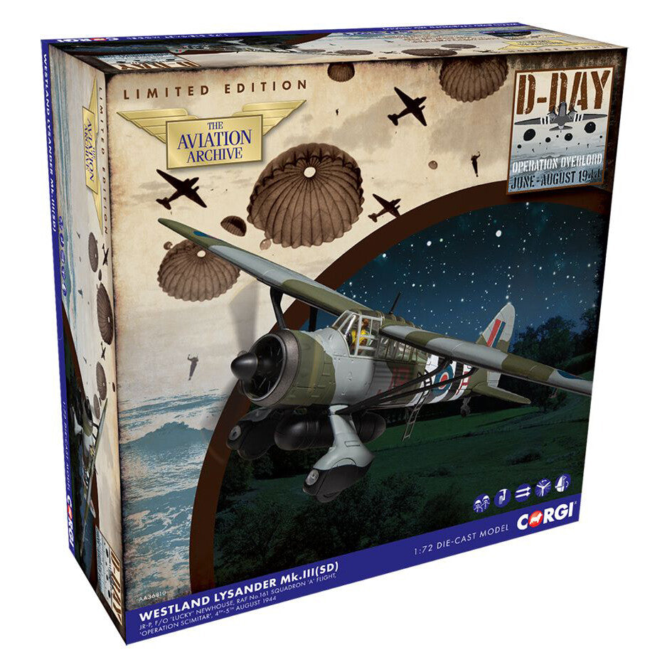 1:72 Corgi Westland Lysander MkIIIA, RAF No.161 Sqn Fighter Diecast Plane Model
