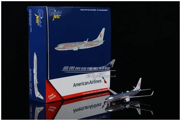 1:400 GeminiJets American BOEING 737-800 Passenger Airplane Diecast Plane Model