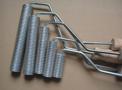 Fiberglass Aluminum Bubble Roller Straight Detail Roller Air Relief Roll Tools