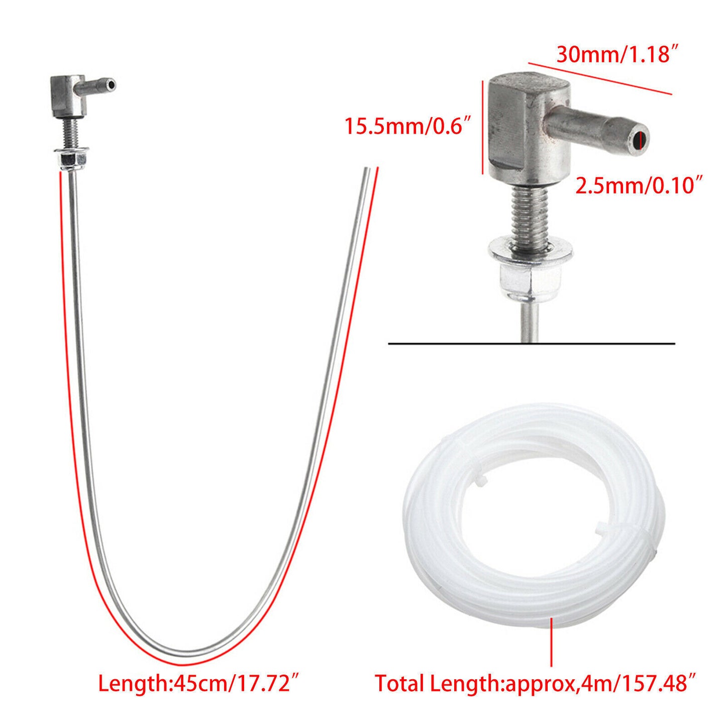 Fuel Tank Sender Stand Pipe Pick Up Clip&Hose Kit For Webasto Eberspacher Heater