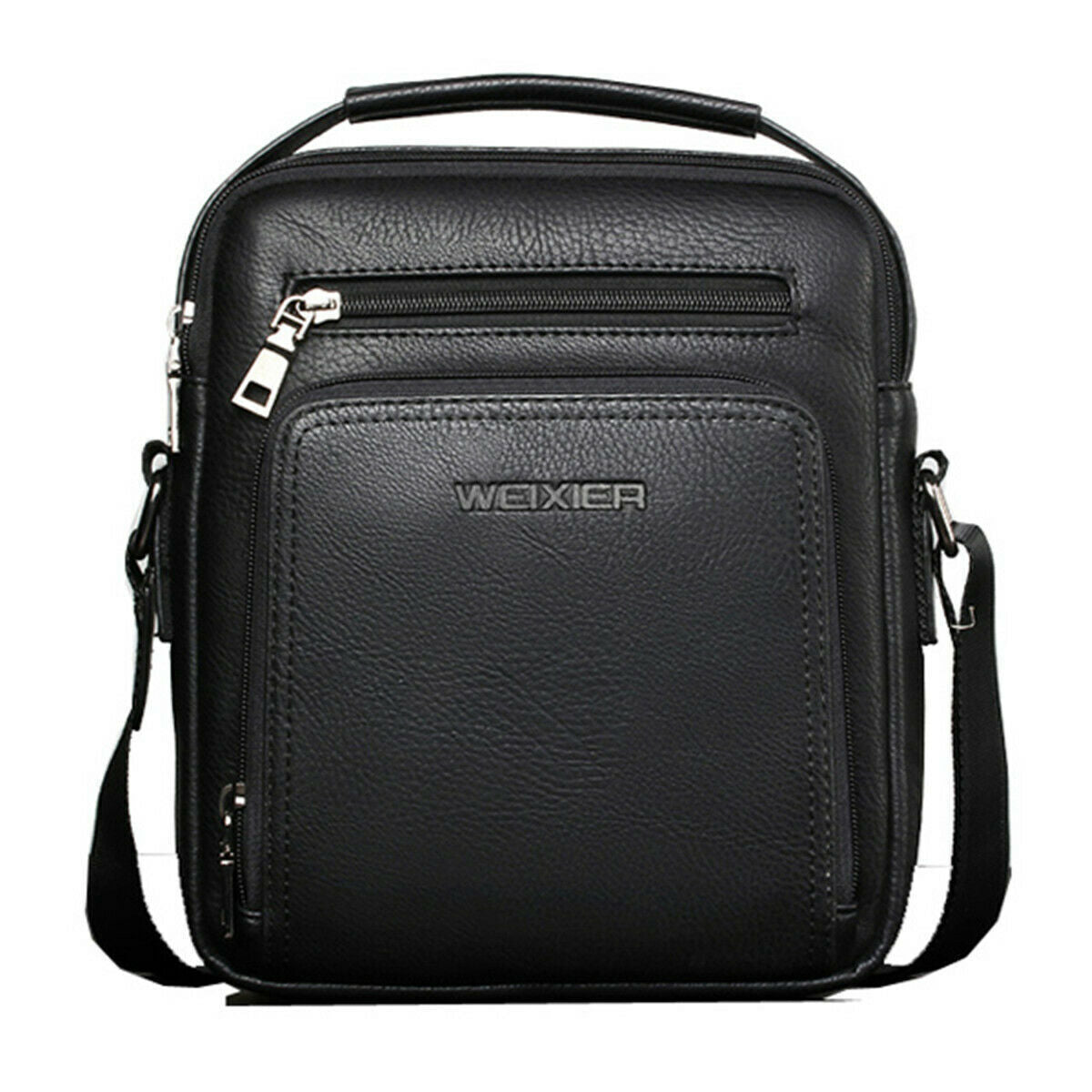New Men PU Leather Handbag Briefcase Shoulder Crossbody Travel Bag Satchel Pack