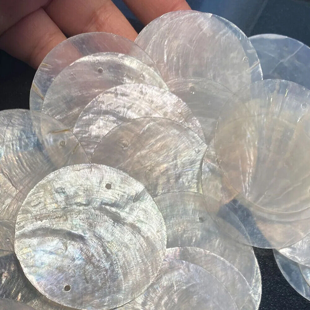 Wind Chime Pendant Accessories 10-20Pcs Natural Shell Round Slices DIY Ornaments