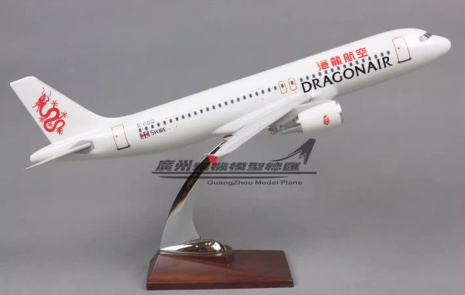 38CM DRAGONAIR AIRBUS A320 B-HSO Passenger Plane Airplane Resin Aircrarft Model