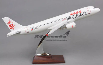 38CM DRAGONAIR AIRBUS A320 B-HSO Passenger Plane Airplane Resin Aircrarft Model