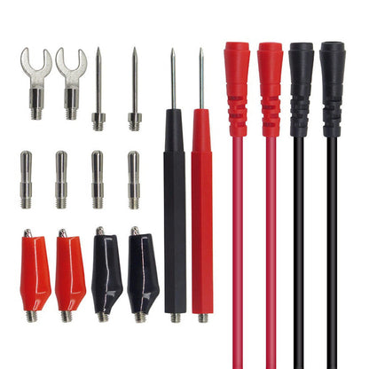 16Pcs Copper Multimeter Test Lead Cable Probes Accessories For Volt Meter