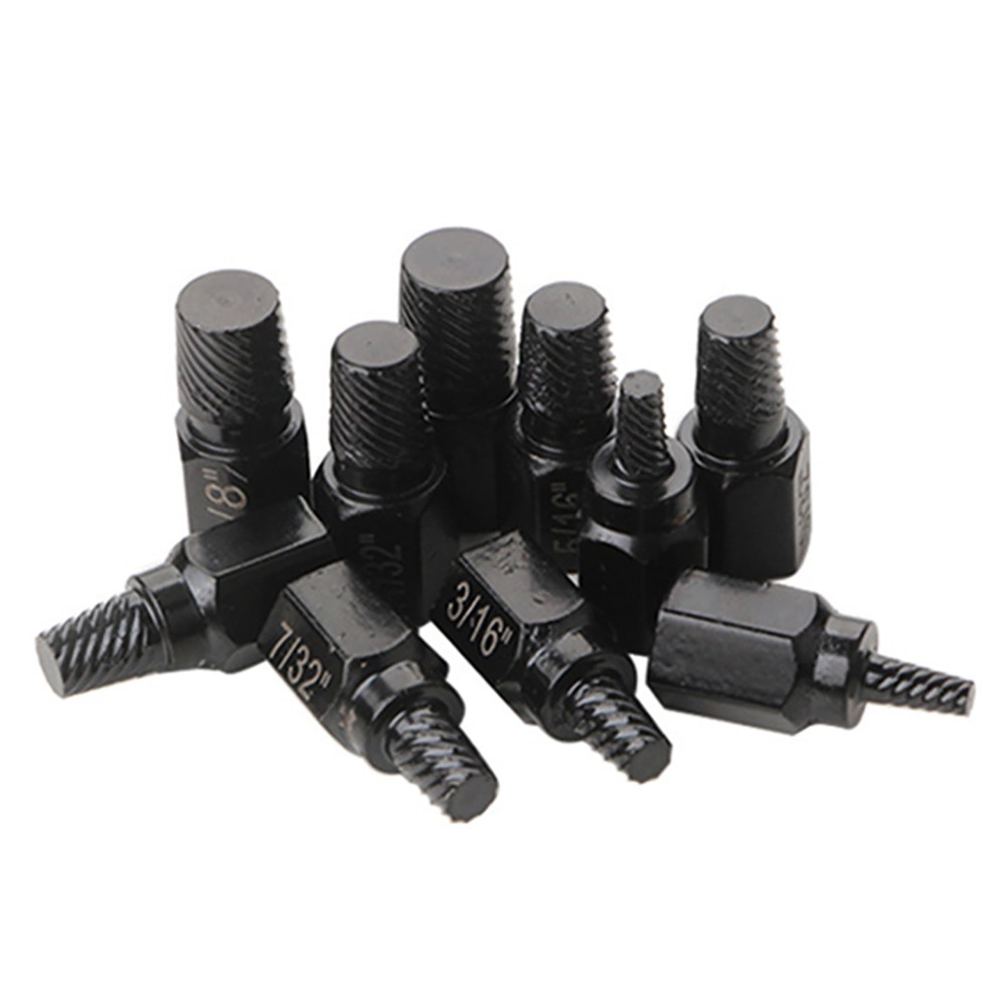 10Pcs Screw Extractor Kit Alloy Steel Damaged Screw Remover Easy Out Drill Bits