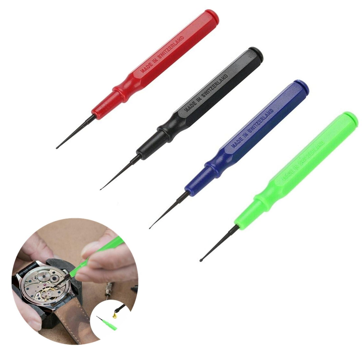 4Pcs Lubricant Precision Oil Pin Pen Needle Watch Jeweler Watchmaker Repair Tool