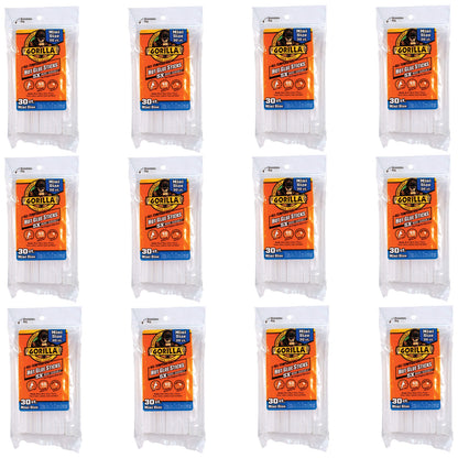 Gorilla 360 Count Mini Hot Glue Sticks (4"Lx 0.27"Dia),45 sec extended Work Time