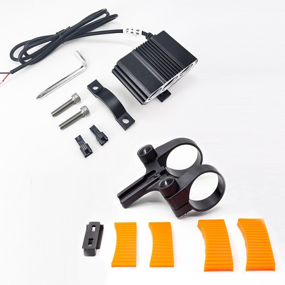 Electric Bike Scooter Headlight 1000 Lumens LED Lamp 12/24/36/48V Motorcycle 3PC
