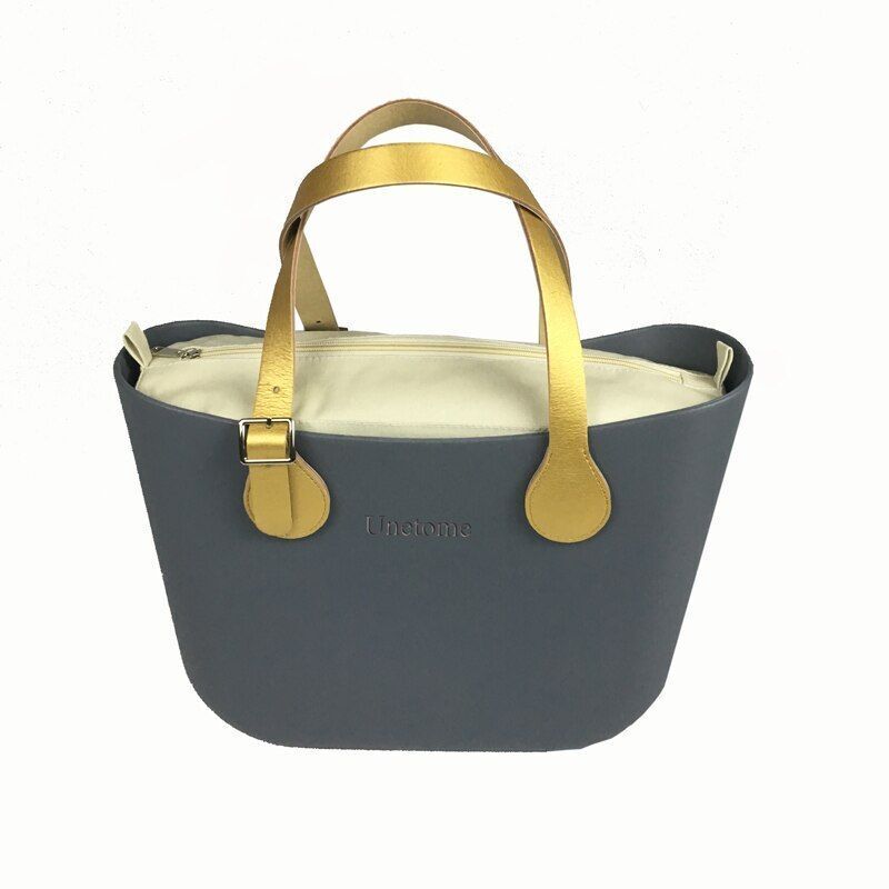 Waterproof Handbag Inner Lining Zipper Pocket Silicone Purse Canvas Accessories
