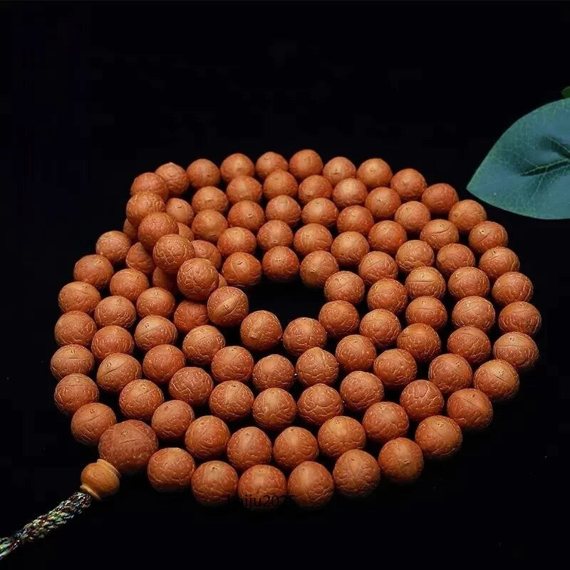 Nepal Natural 108 Bodhi Mala Necklace Tibet Buddhism Prayer Beads Lucky Bracelet