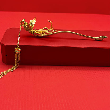 New Bride Phoenix Hairpin Ancient Style Han Costume Retro Wedding Headdress