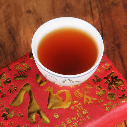 250g Menghai Ripe Puerh Tea Brick Ancient Tree Pu-erh Cooked Tea Aged Pu'er Tea