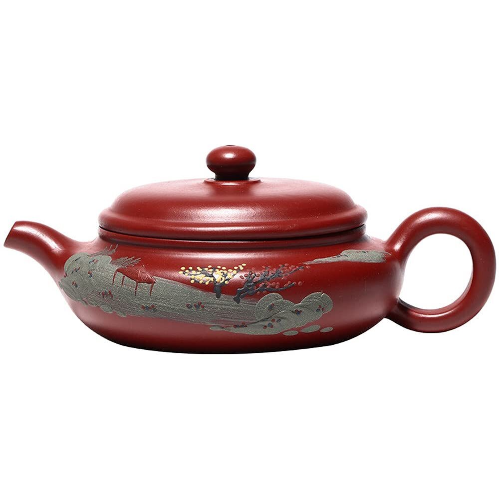 170ml Purple Clay Teapot Yixing Dahongpao Landscape Teapot Kung Fu Tea Set