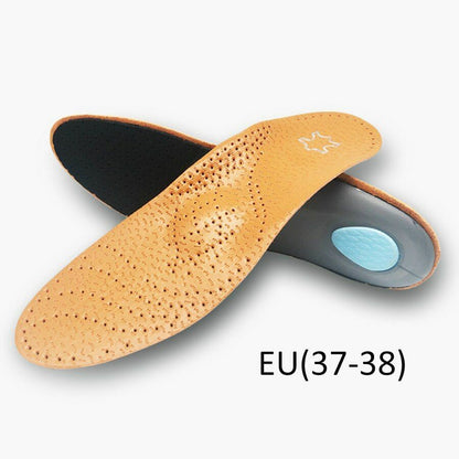 2Pair/Set Premium Leather Orthotic Insole Flat Foot Shoe Insert Arch Support Pad
