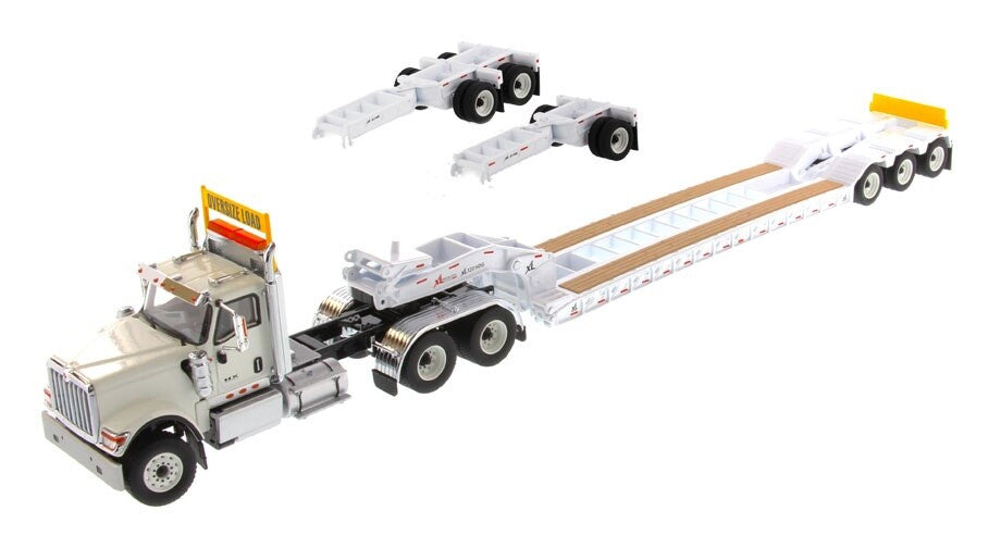 1:50 DM International Trailer Container Lowboy Trailer Diecast Tractor Model