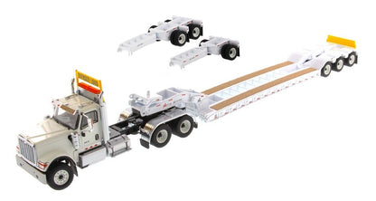 1:50 DM International Trailer Container Lowboy Trailer Diecast Tractor Model