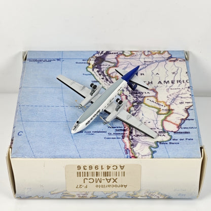 1:400 Aeroclassics Aerocaribe Fokker F-27 XA-MCJ Passenger Plane Diecast Model