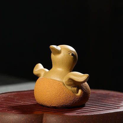 Handicraft Purple Sand Creative Duck Tea Pet Tea Set Sculpture Decoration