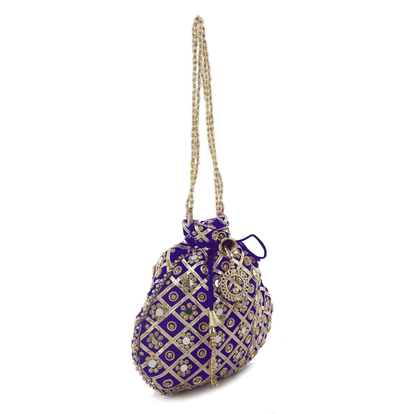 Handmade Rare Women's Indian Traditional Potli Bag For Wedding Party KUBMART1149